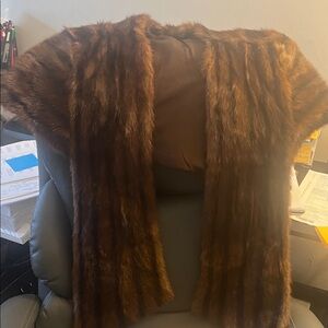 Brown Faux Fur Vest